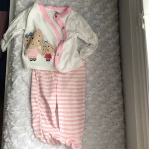 Two piece pajama set newborn